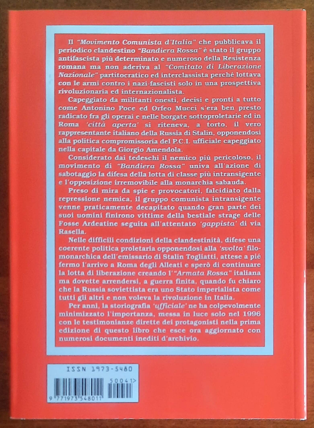 I partigiani di bandiera rossa. Il Movimento Comunista d'Italia nella Resistenza Romana