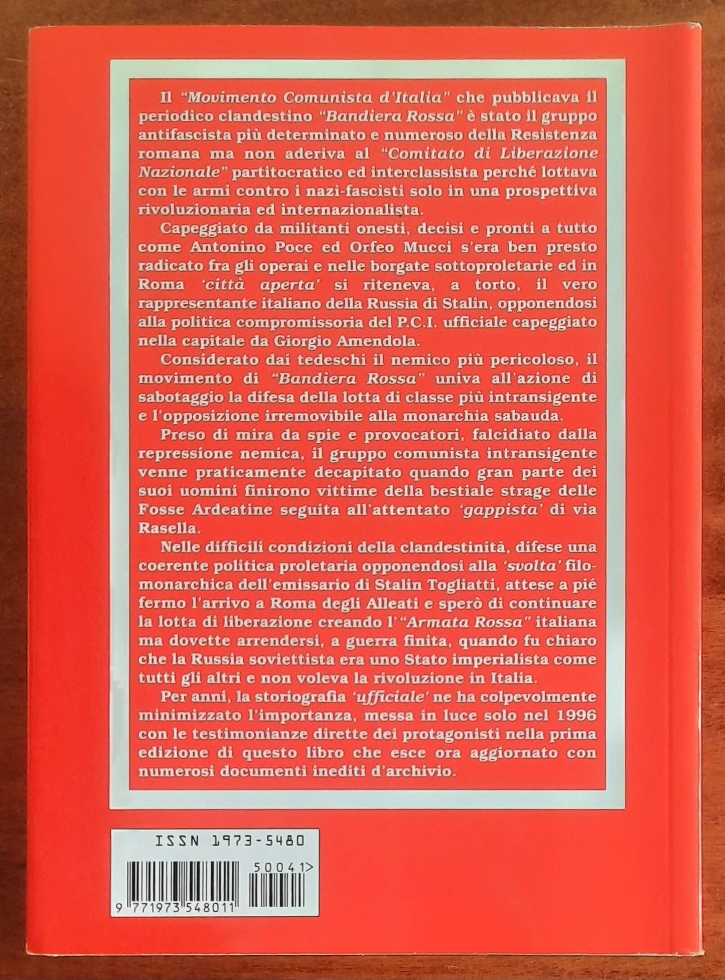 I partigiani di bandiera rossa. Il Movimento Comunista d'Italia nella Resistenza Romana