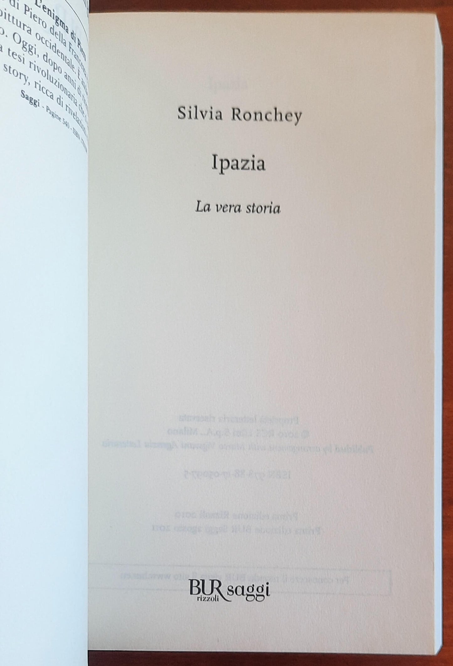 Ipazia. La vera storia - Silvia Ronchey - B.U.R.