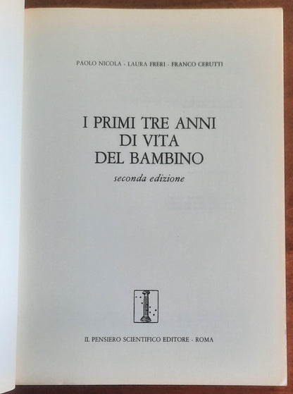 I primi tre anni di vita del bambino - Il Pensiero Scientifico Editore