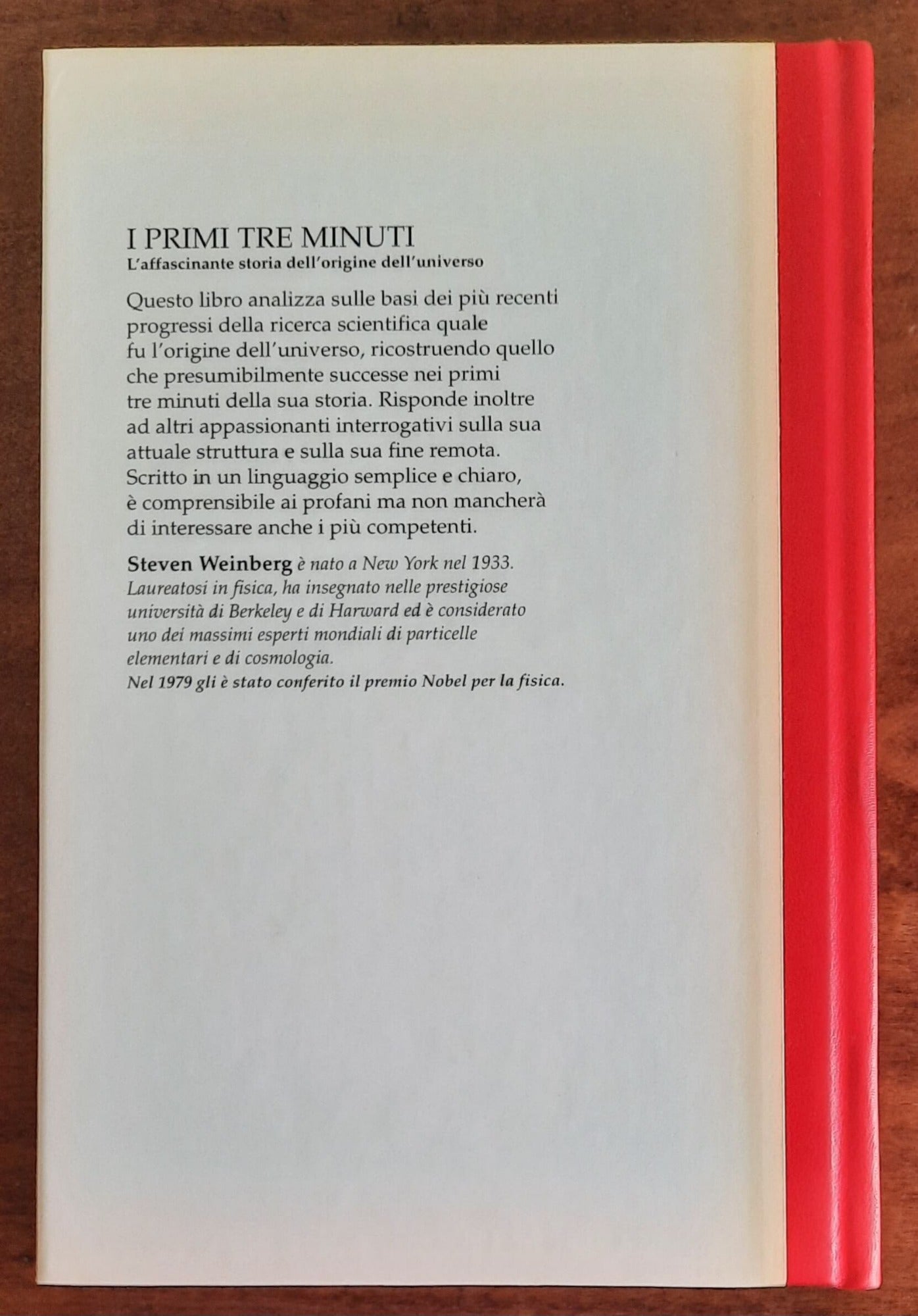 I primi tre minuti. L’affascinante storia dell’origine dell’universo