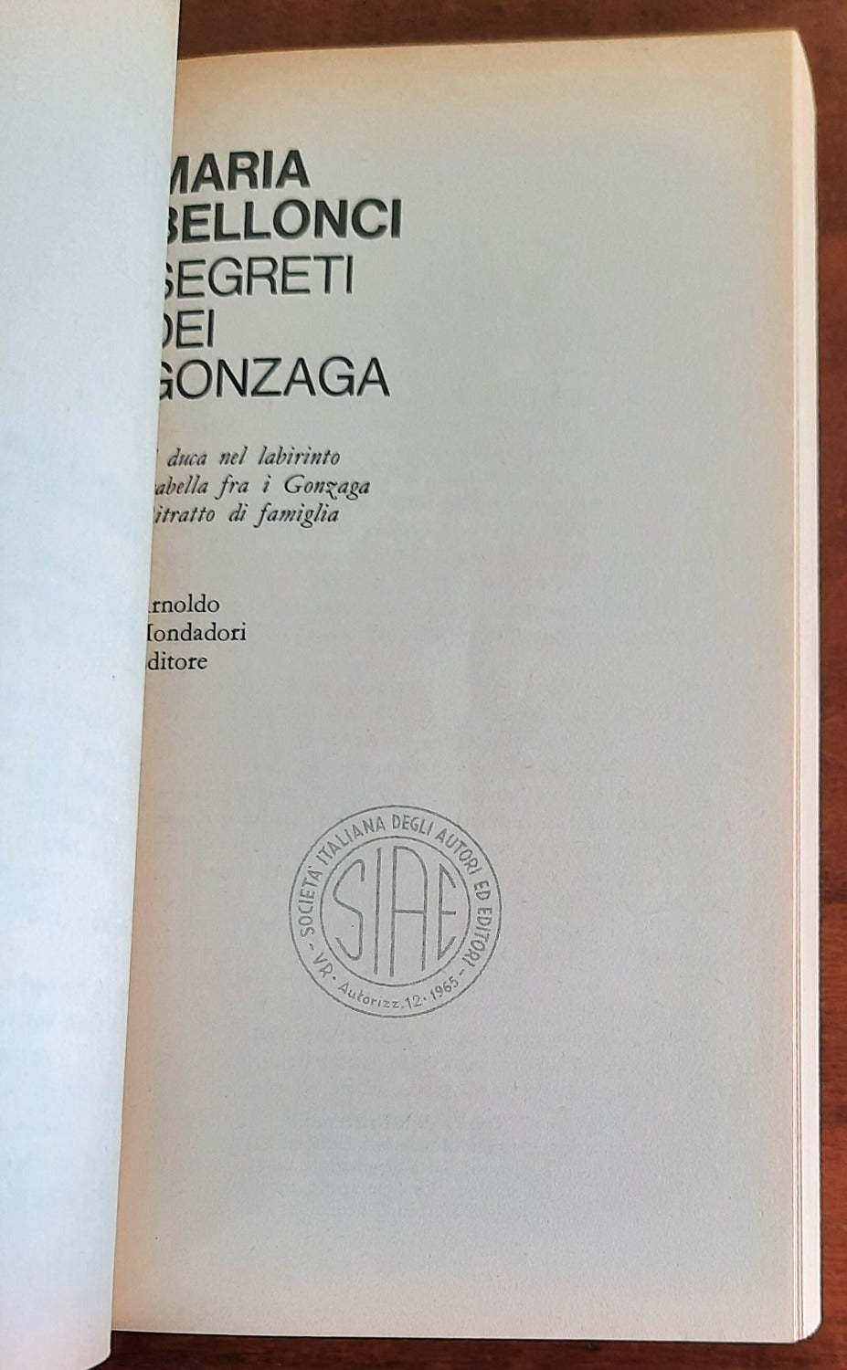 I segreti dei Gonzaga - Mondadori
