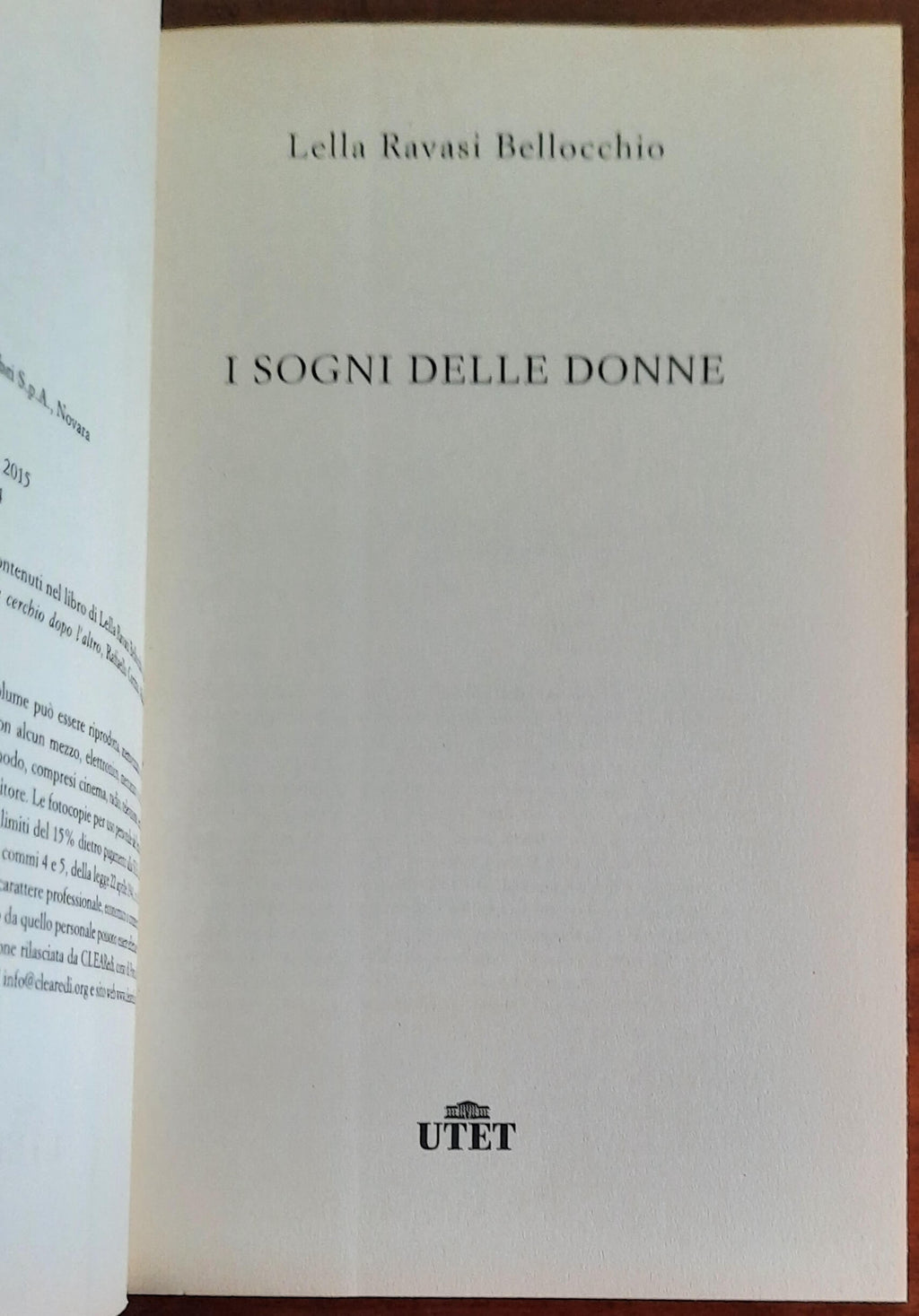 I sogni delle donne - di Lella Ravasi Bellocchio - UTET