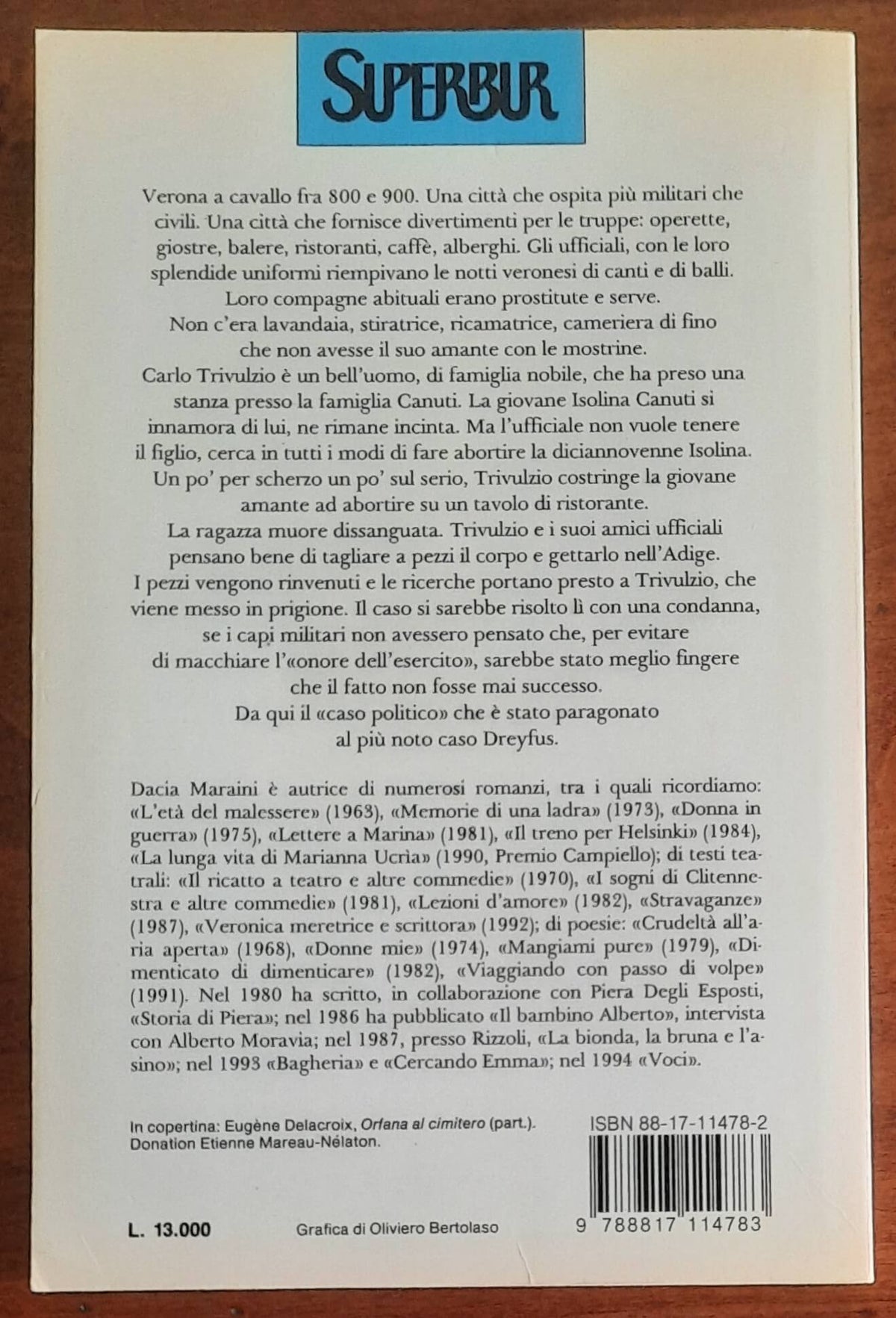 Isolina - di Dacia Maraini - B.U.R.