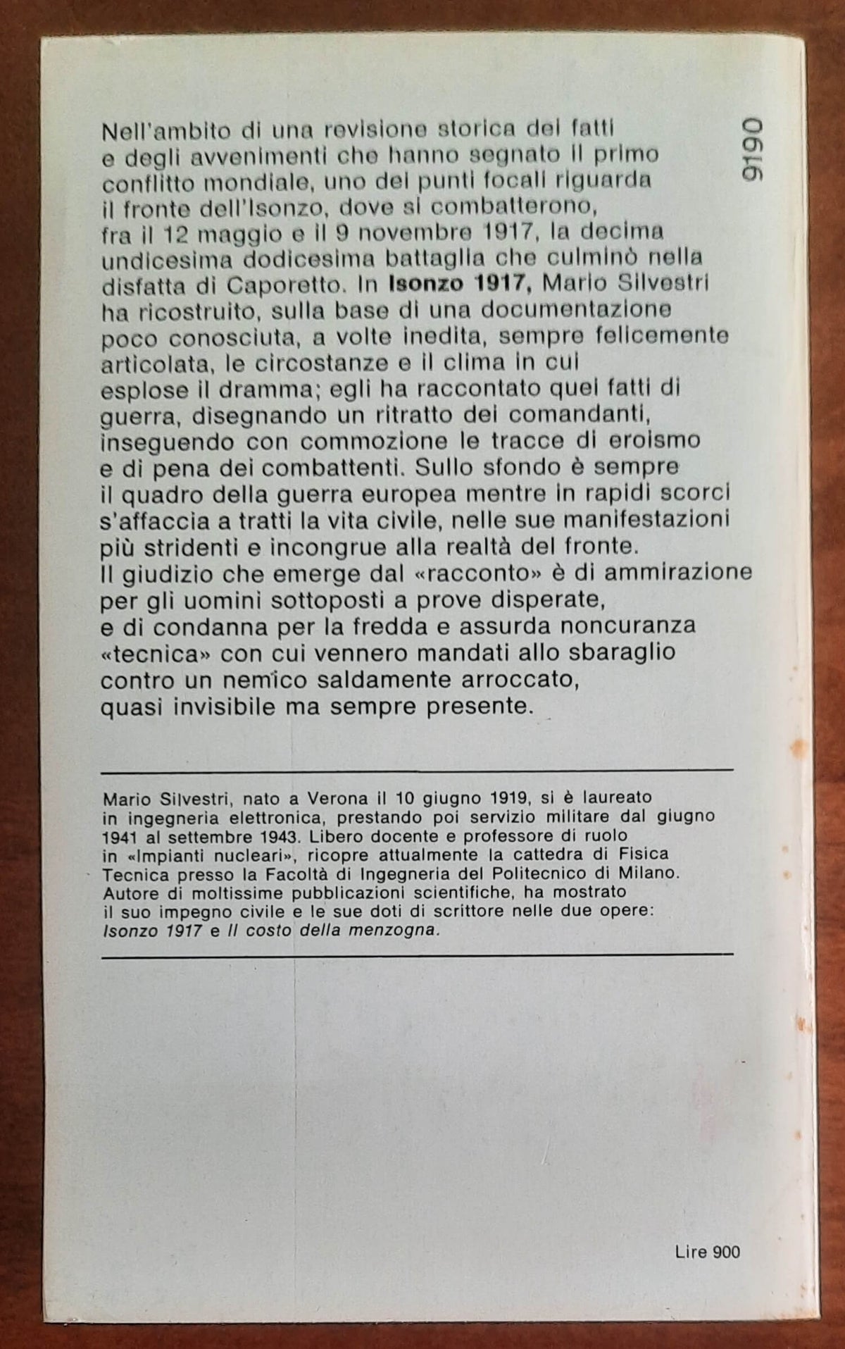 Isonzo 1917 - di Mario Silvestri - Mondadori Oscar