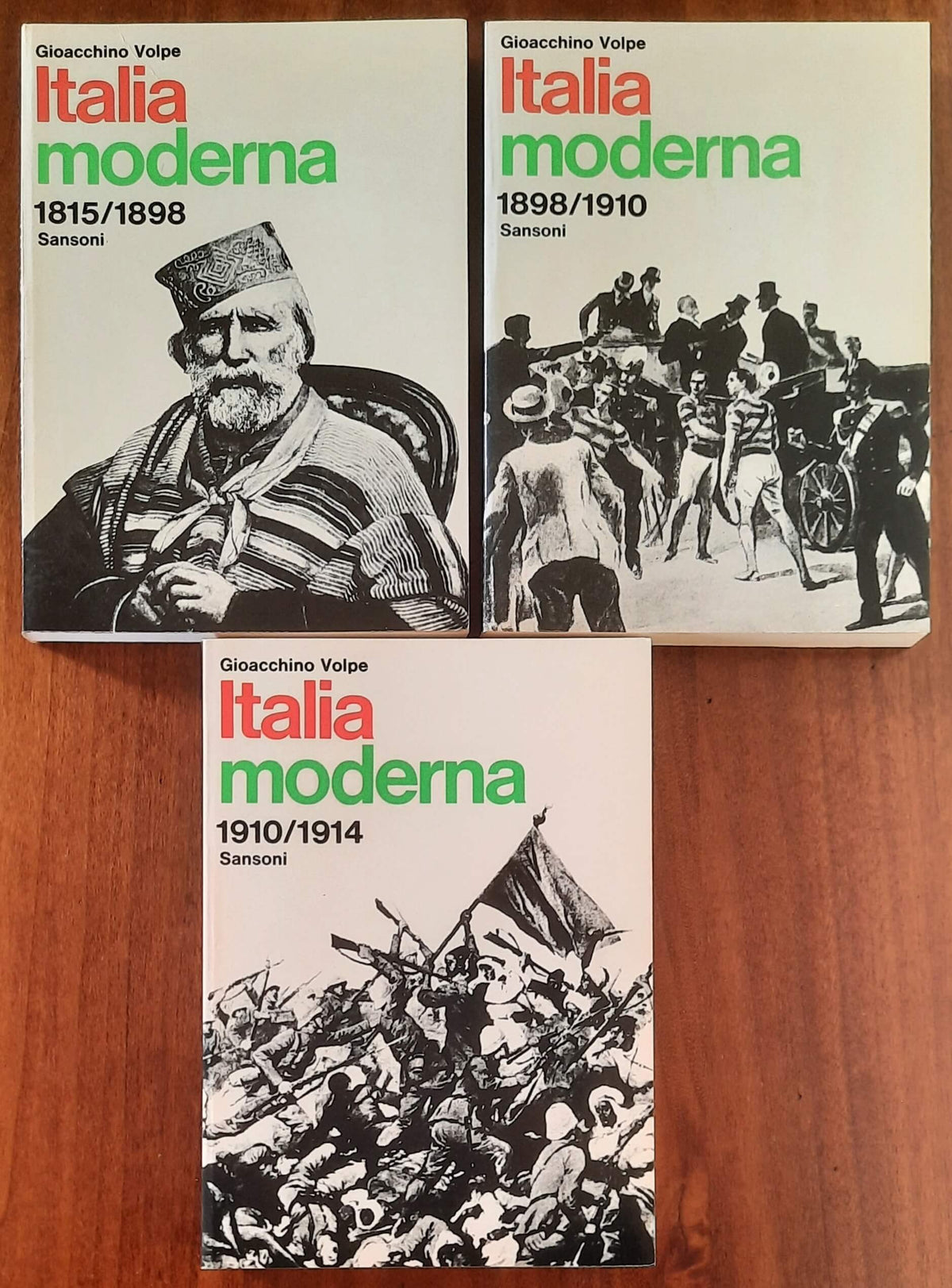 Italia moderna 1815-1898 - 1898-1910 - 1910-1914 - in 3 vol. - Sansoni