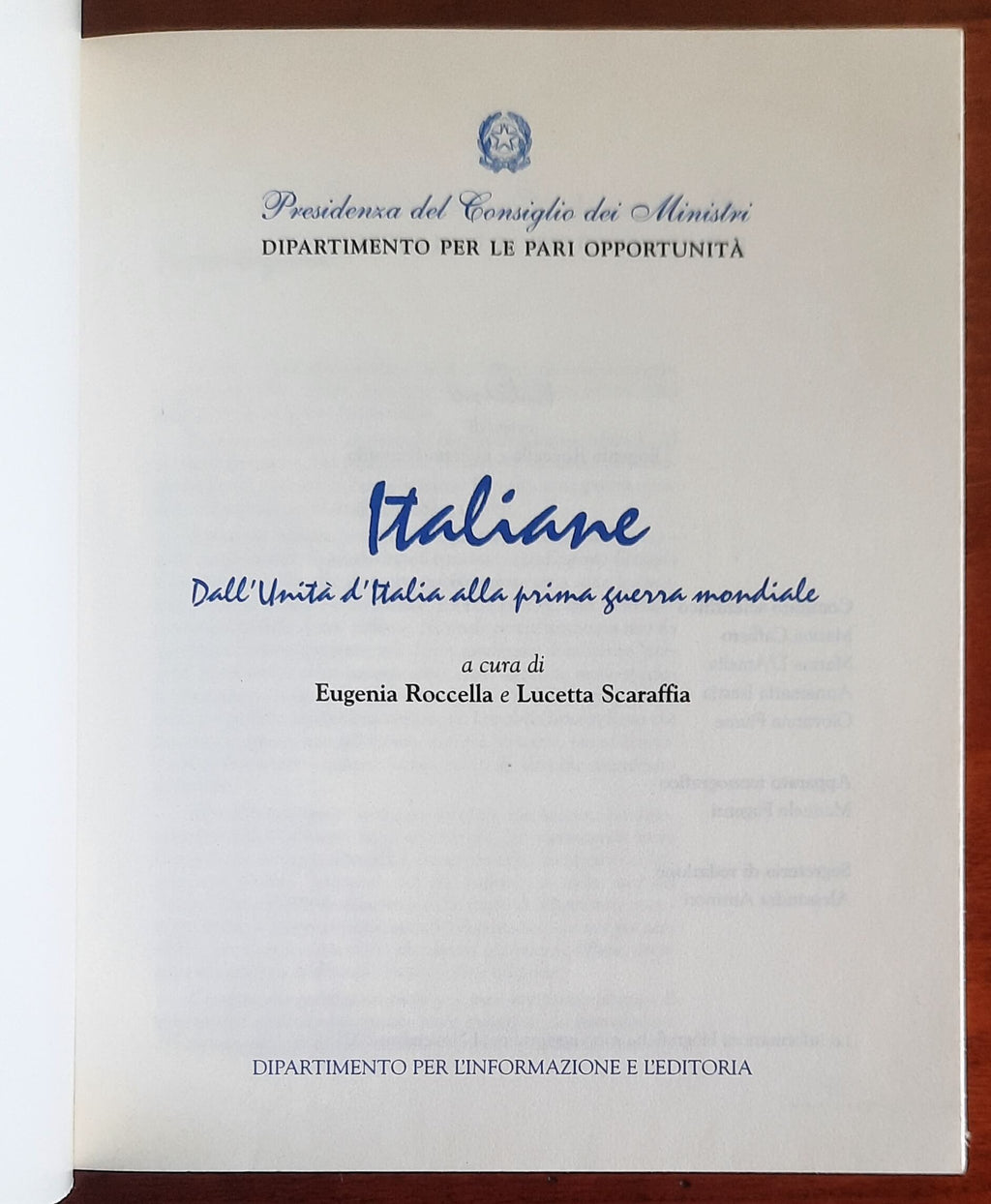 Italiane - Vol. 01 - Eugenia Roccella e Lucetta Scaraffia - Istituto Poligrafico