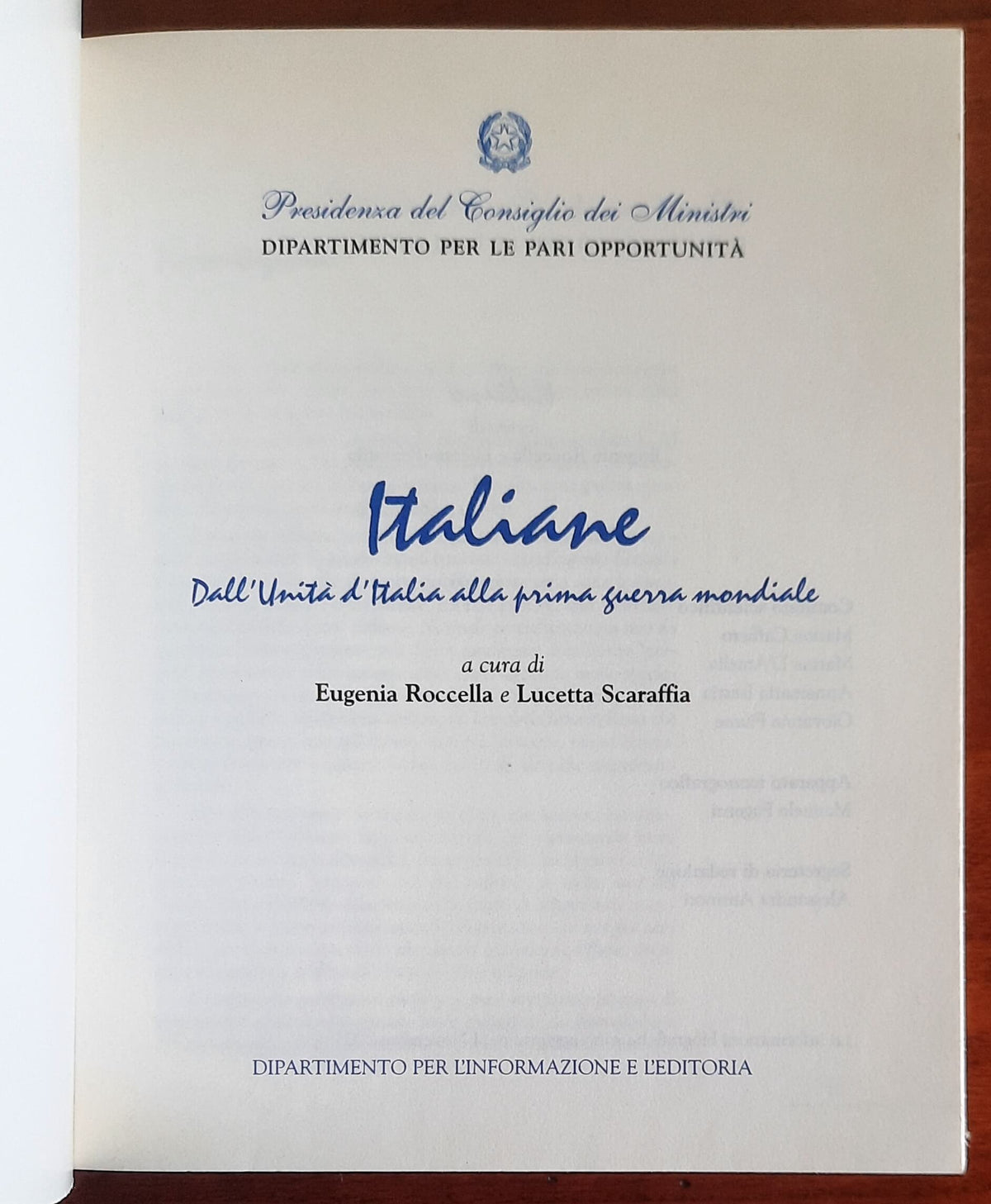 Italiane - Vol. 01 - Eugenia Roccella e Lucetta Scaraffia - Istituto Poligrafico