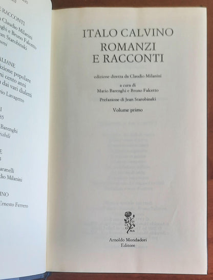 Italo Calvino: Romanzi e racconti - vol. 01 - I Meridiani - Mondadori