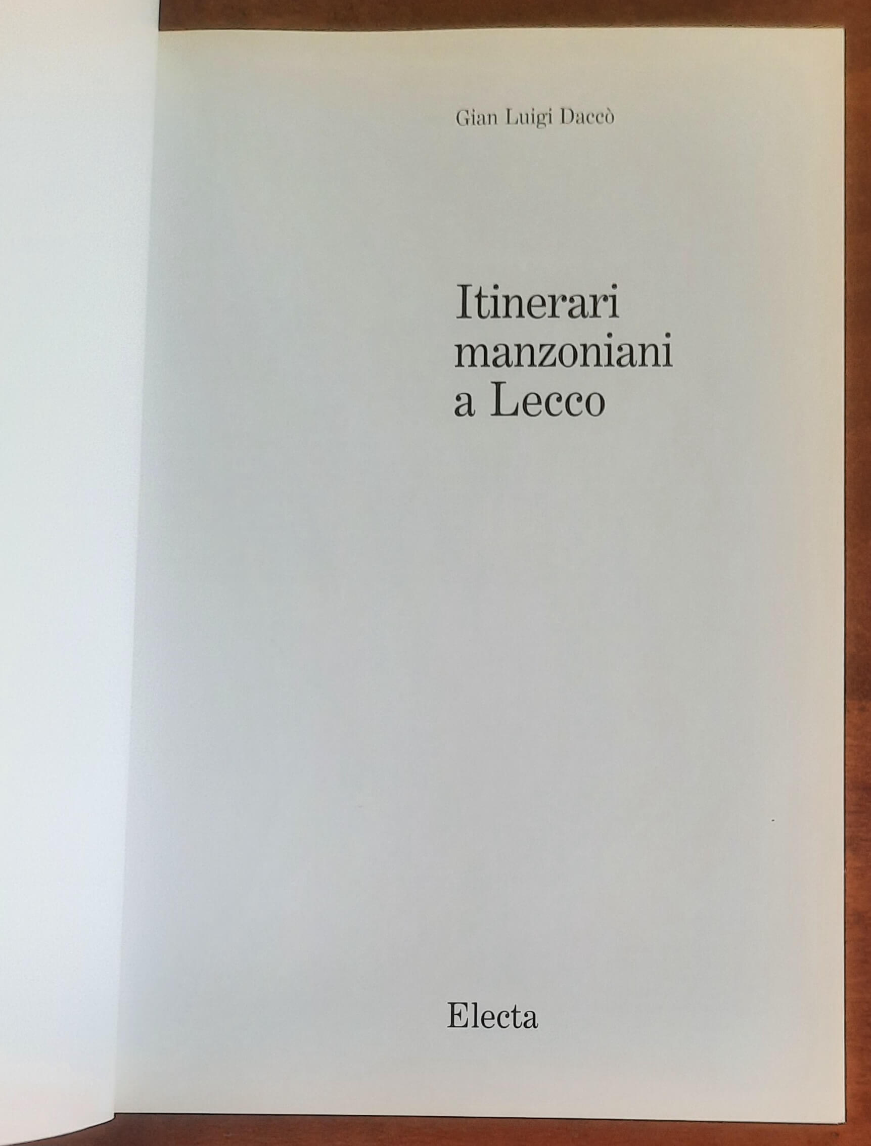 Itinerari manzoniani a Lecco - Guide Artistiche Electa