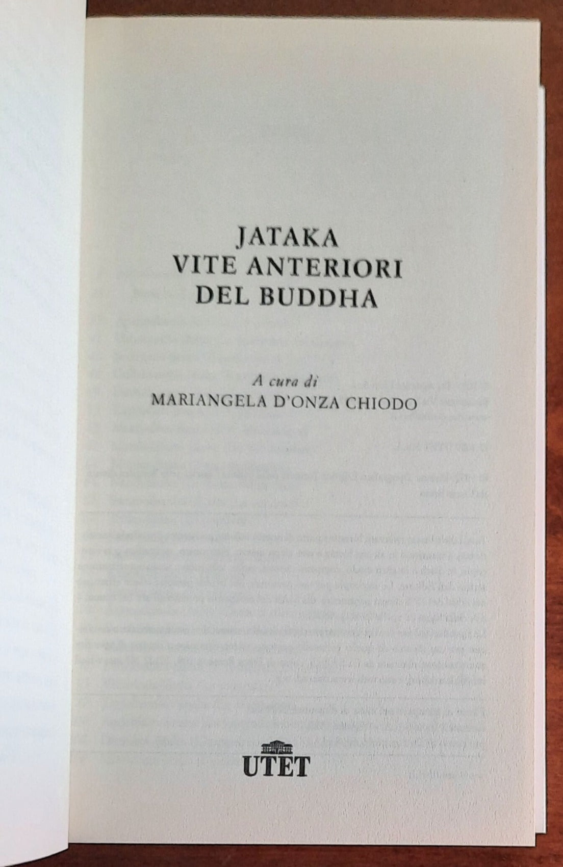 Jataka. Vite anteriori del Buddha - UTET - Classici delle religioni