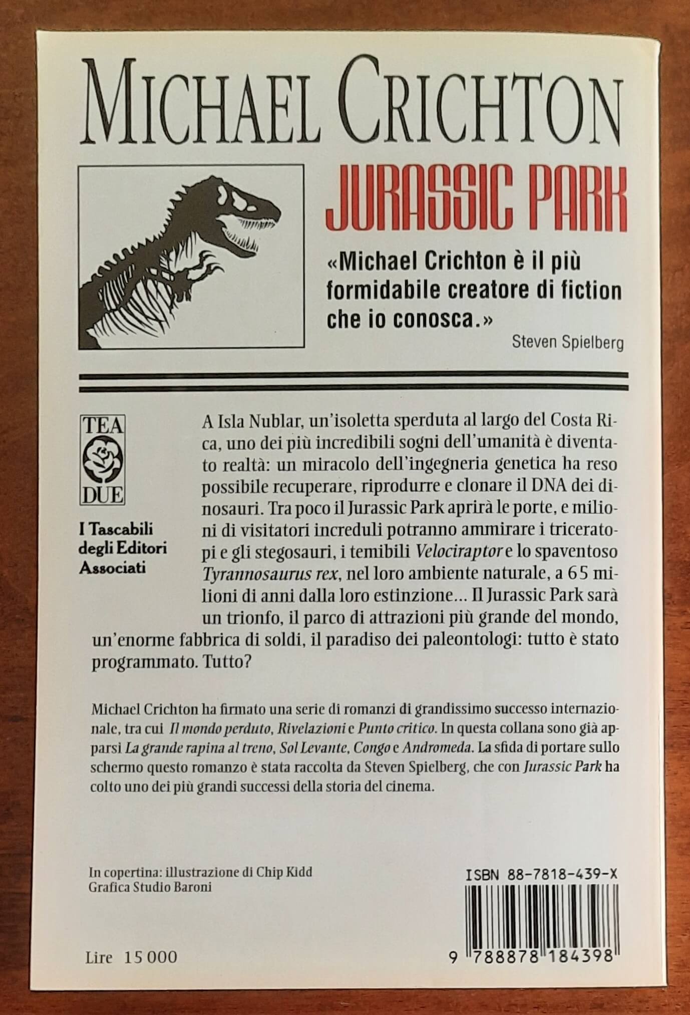 Jurassic Park - di Michael Crichton - Tea