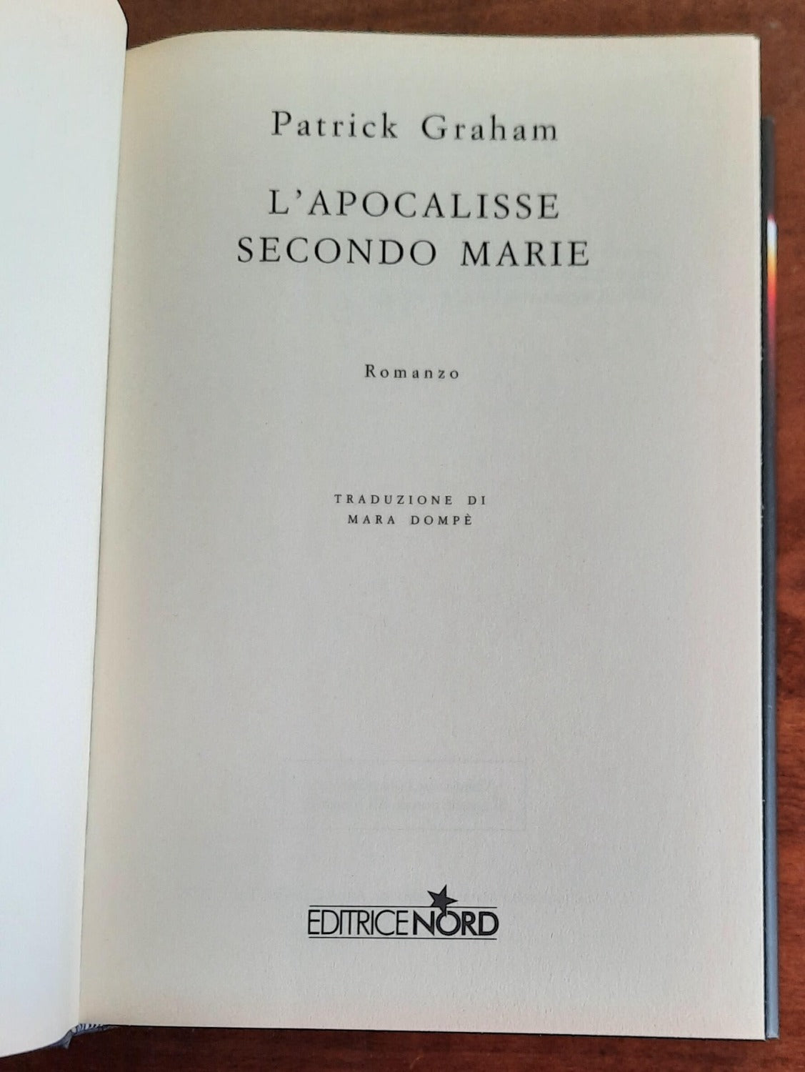 L’ Apocalisse secondo Marie - Editrice Nord