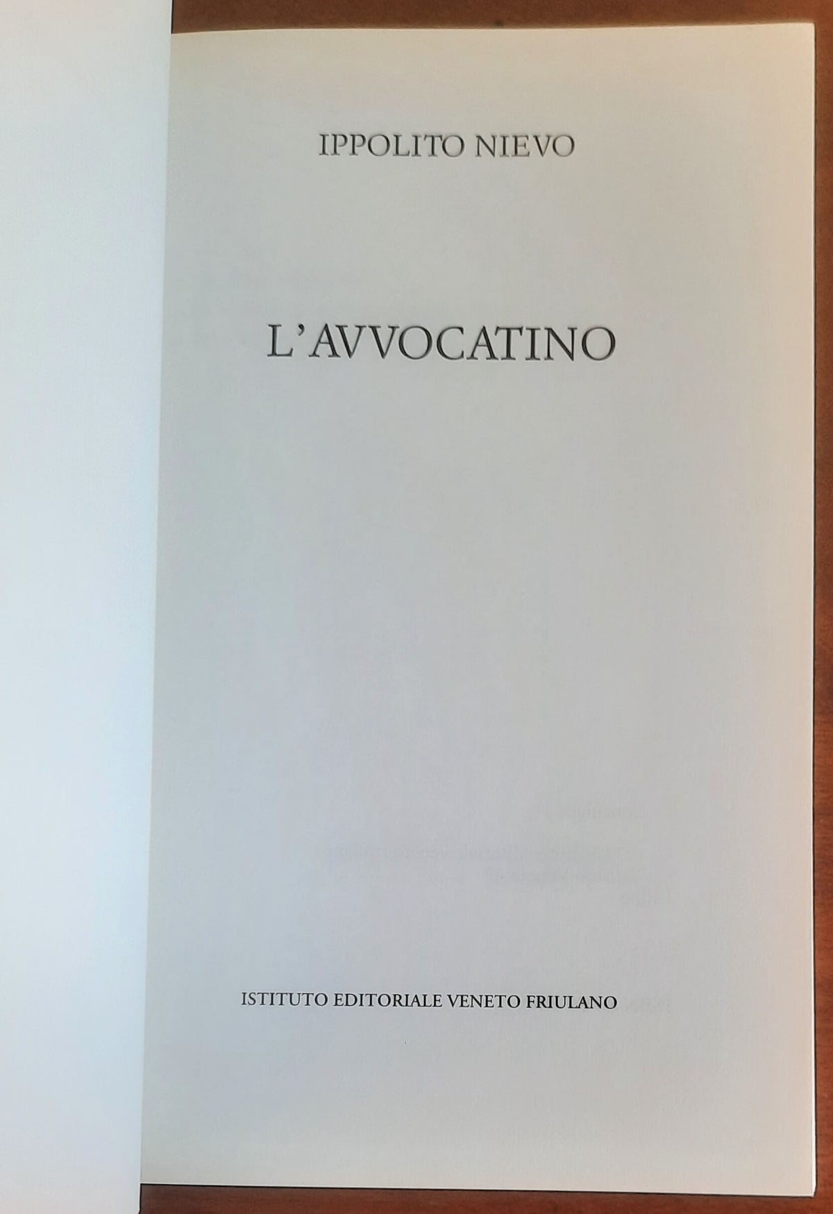 L’Avvocatino - di Ippolito Nievo