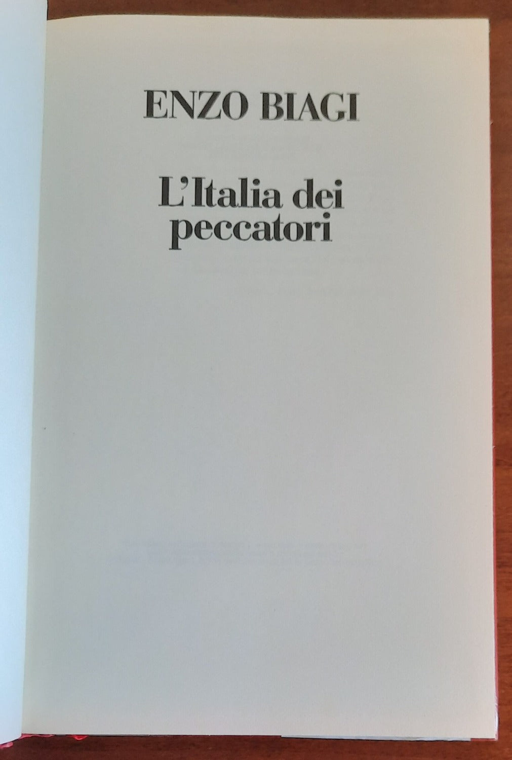 L’Italia dei peccatori - di Enzo Biagi - Libreria Biellese