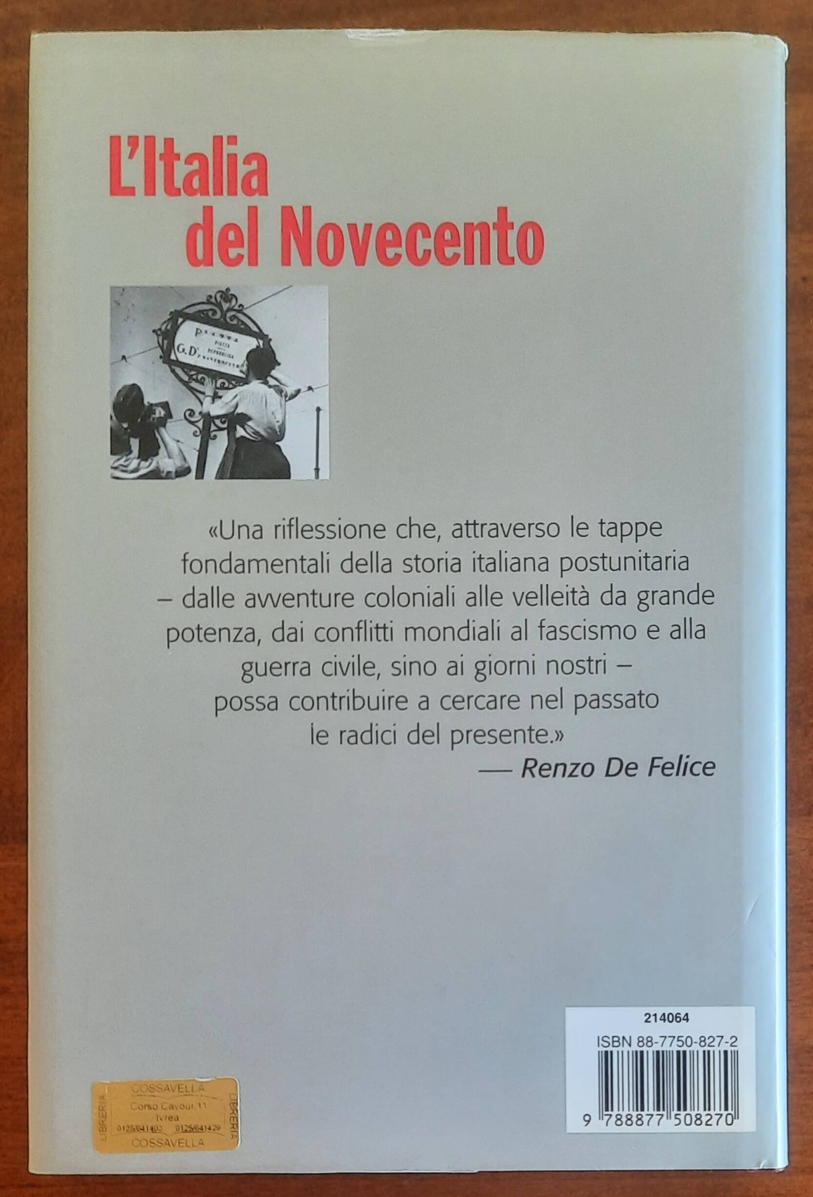 L'Italia del Novecento - Castronovo, De Felice, Coppola - UTET