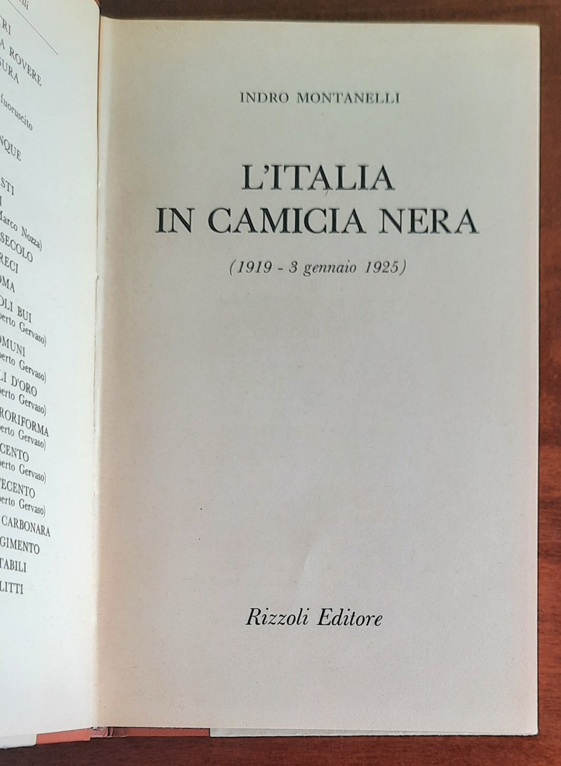 L’ Italia in camicia nera ( 1919 - 3 gennaio 1925 )