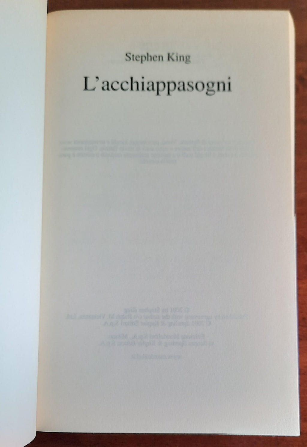 L’acchiappasogni - di Stephen King - Libreria Biellese