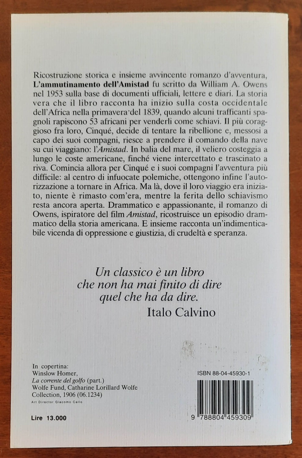 L’ ammutinamento dell’Amistad - Mondadori Oscar - Libreria Biellese