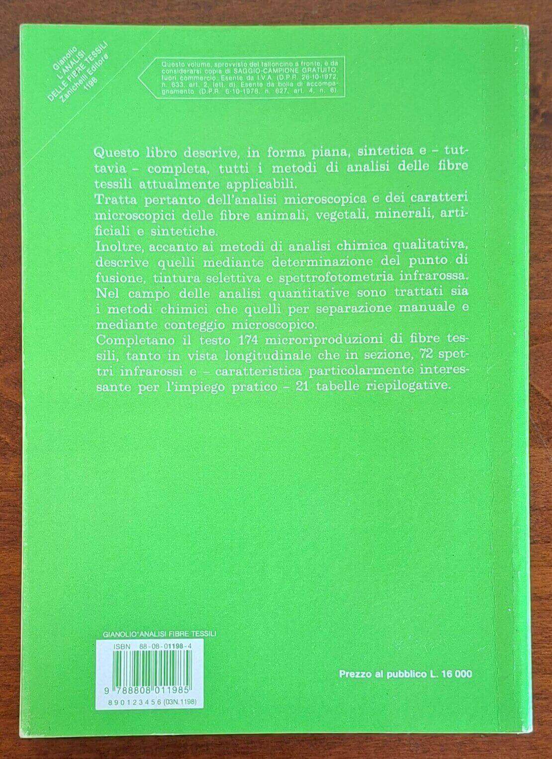 L'analisi delle fibre tessili - Zanichelli Editore