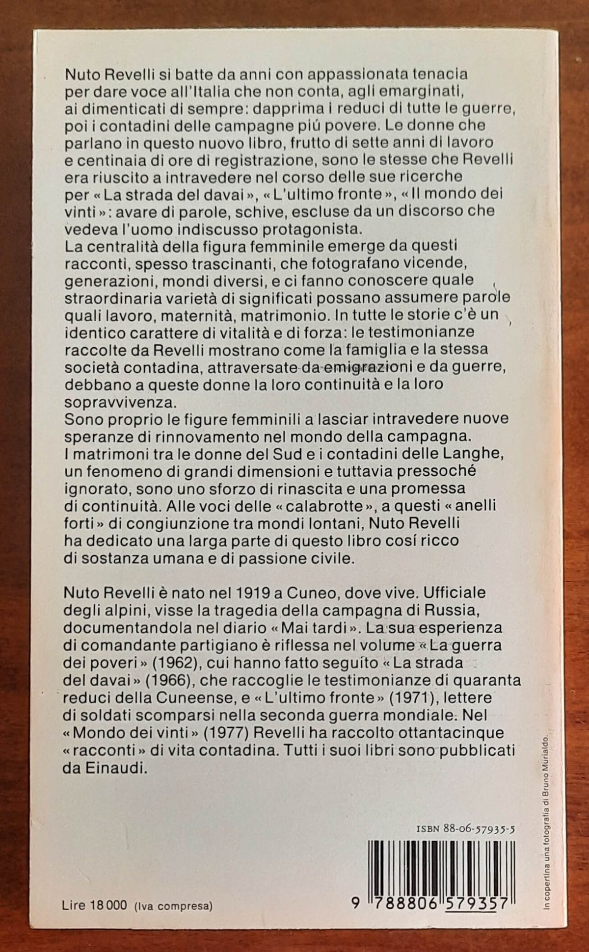 L’anello forte. La donna storie di vita contadina - di Nuto Revelli