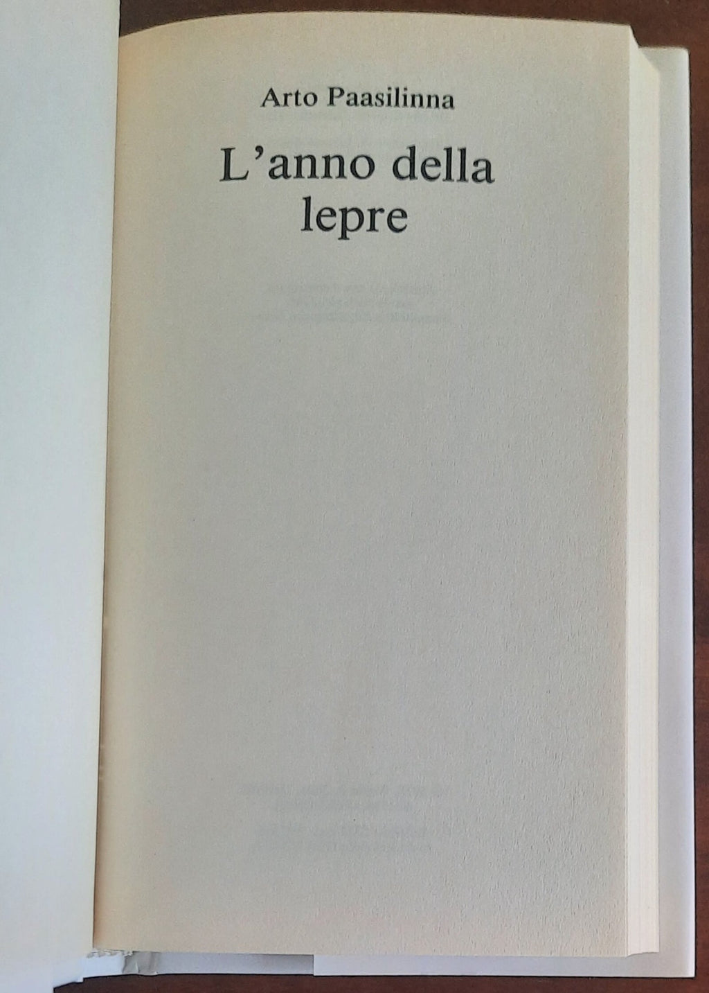 L’anno della lepre - di Arto Paasilinna - CDE