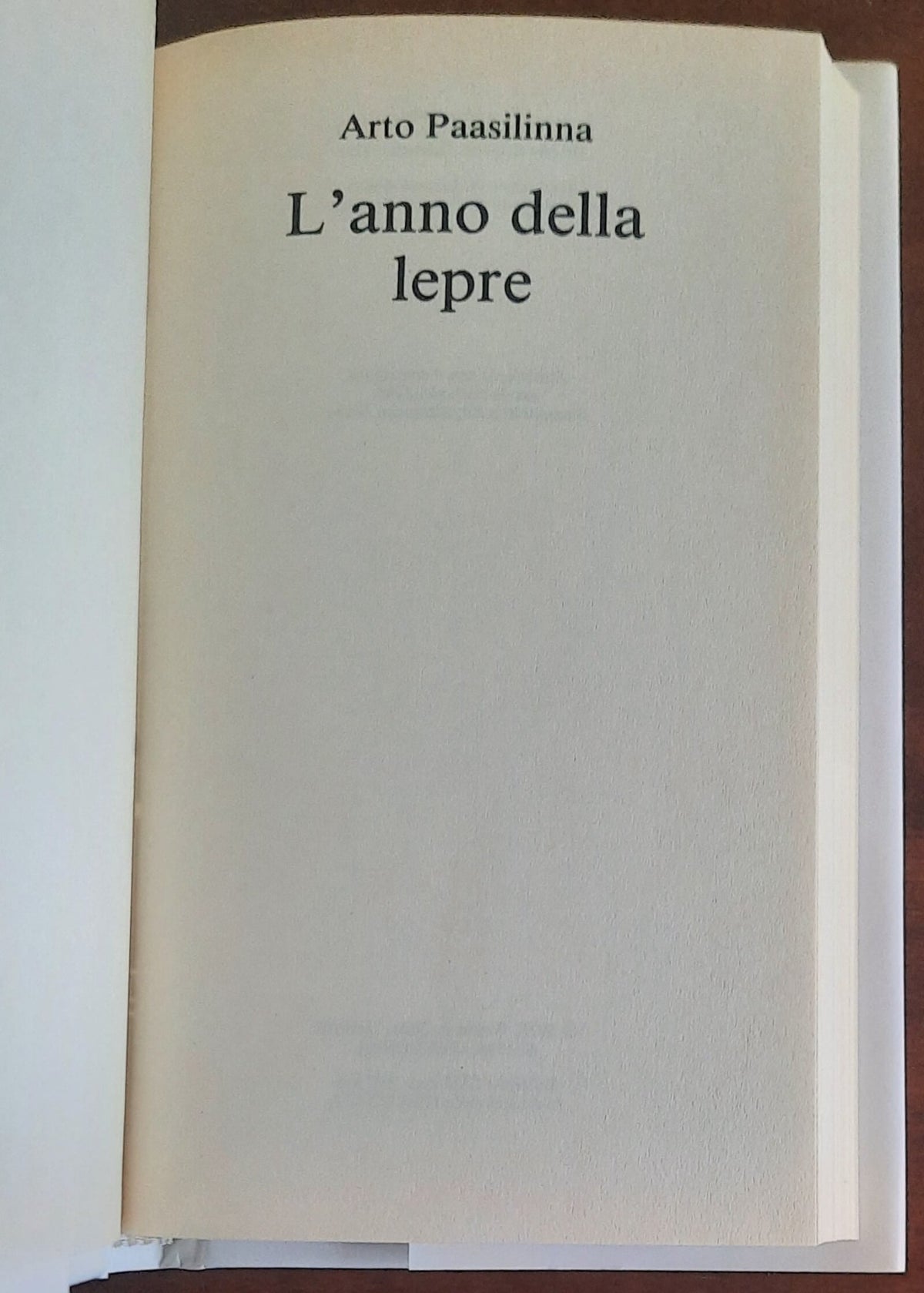 L’anno della lepre - di Arto Paasilinna - CDE