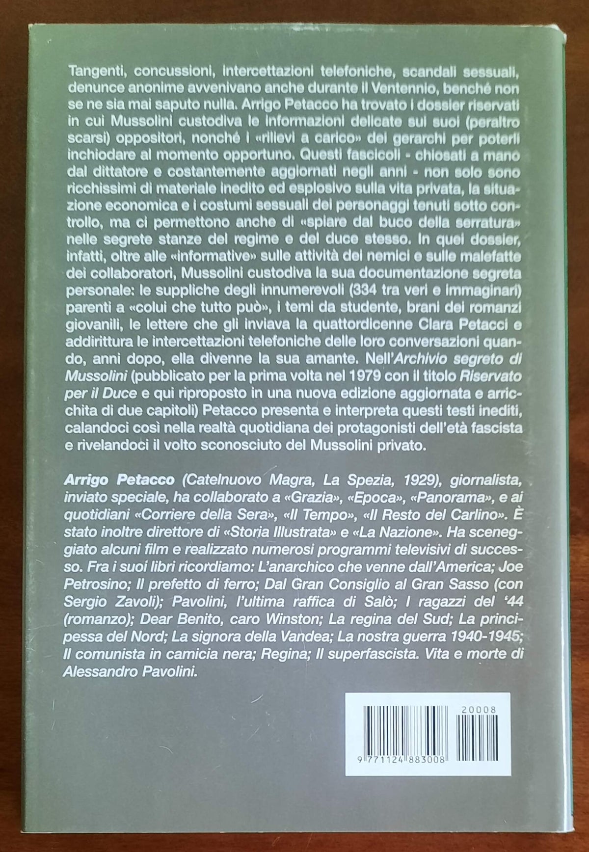 L’archivio segreto di Mussolini - Biblioteca Storica