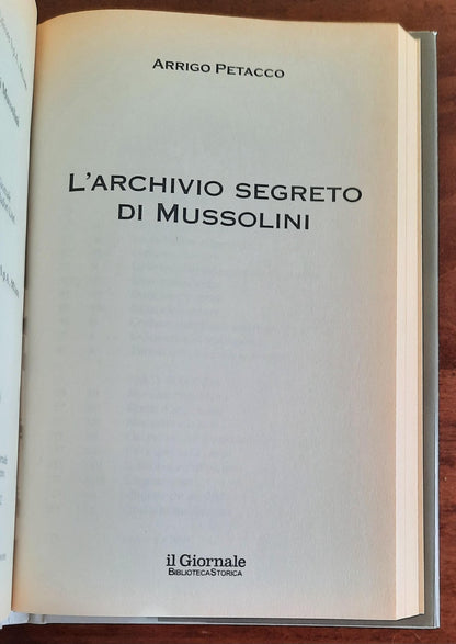 L’archivio segreto di Mussolini - Biblioteca Storica