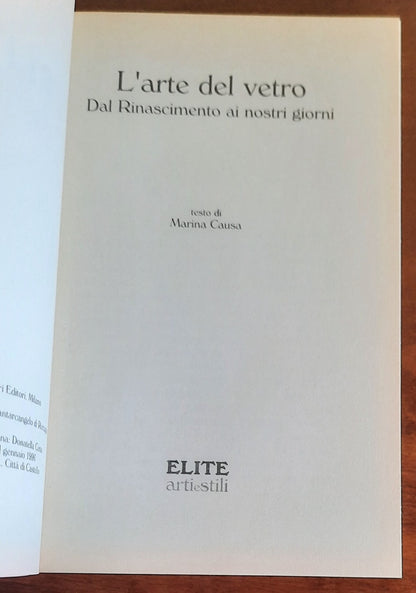 L’ arte del vetro dal Rinascimento ai nostri giorni