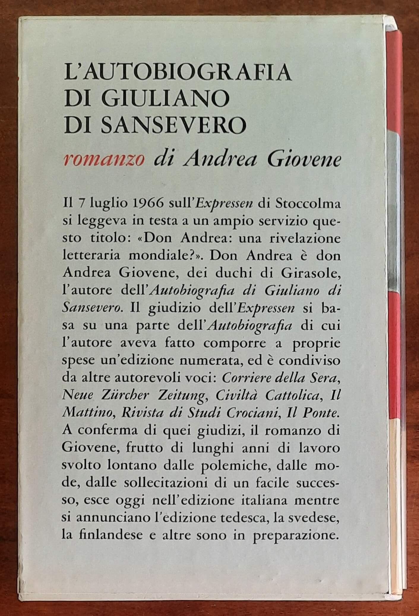 L’autobiografia di Giuliano di Sansevero - Rizzoli