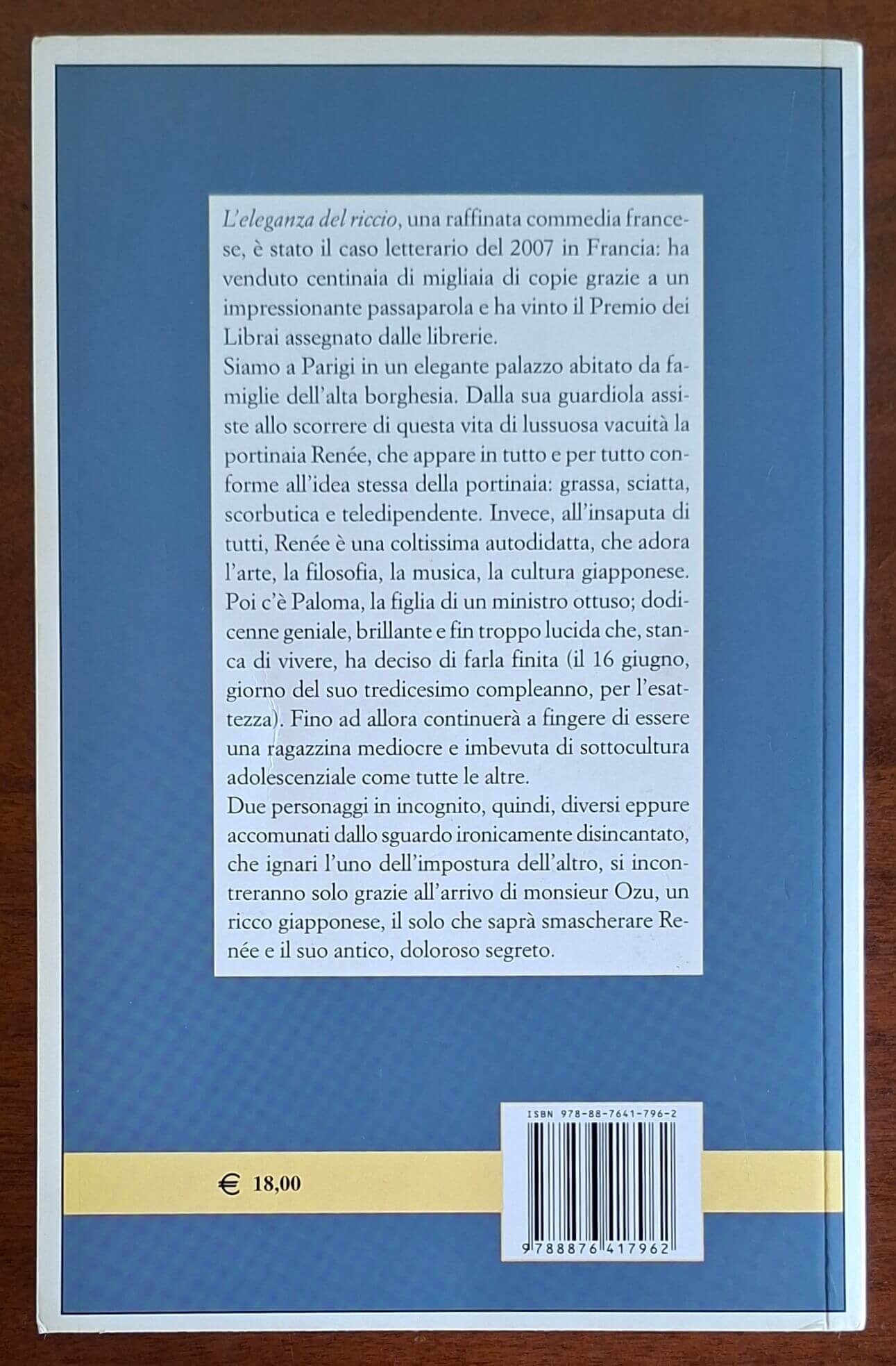 L'eleganza del riccio - di Muriel Barbery - Edizioni Eo