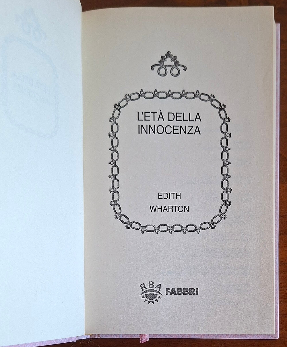 L'età dell'innocenza - di Edith Wharton - Rba Fabbri