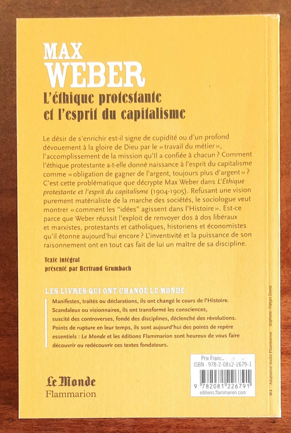 L’éthique protestante et l’esprit du capitalisme - di Max Weber