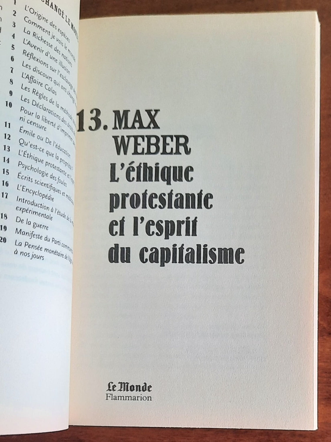 L’éthique protestante et l’esprit du capitalisme - di Max Weber