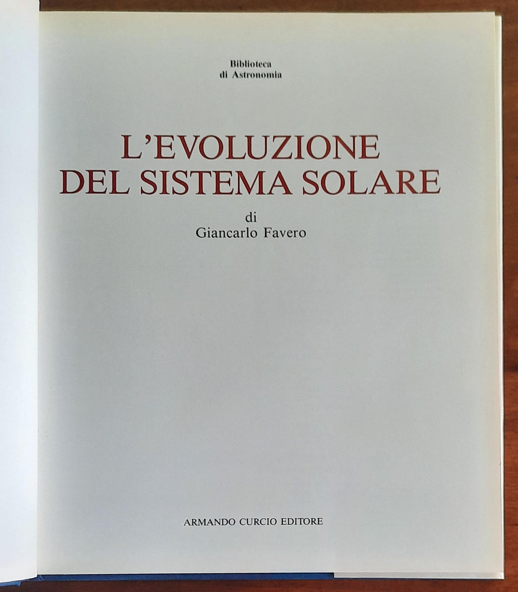 L’evoluzione del sistema solare - Armando Curcio Editore