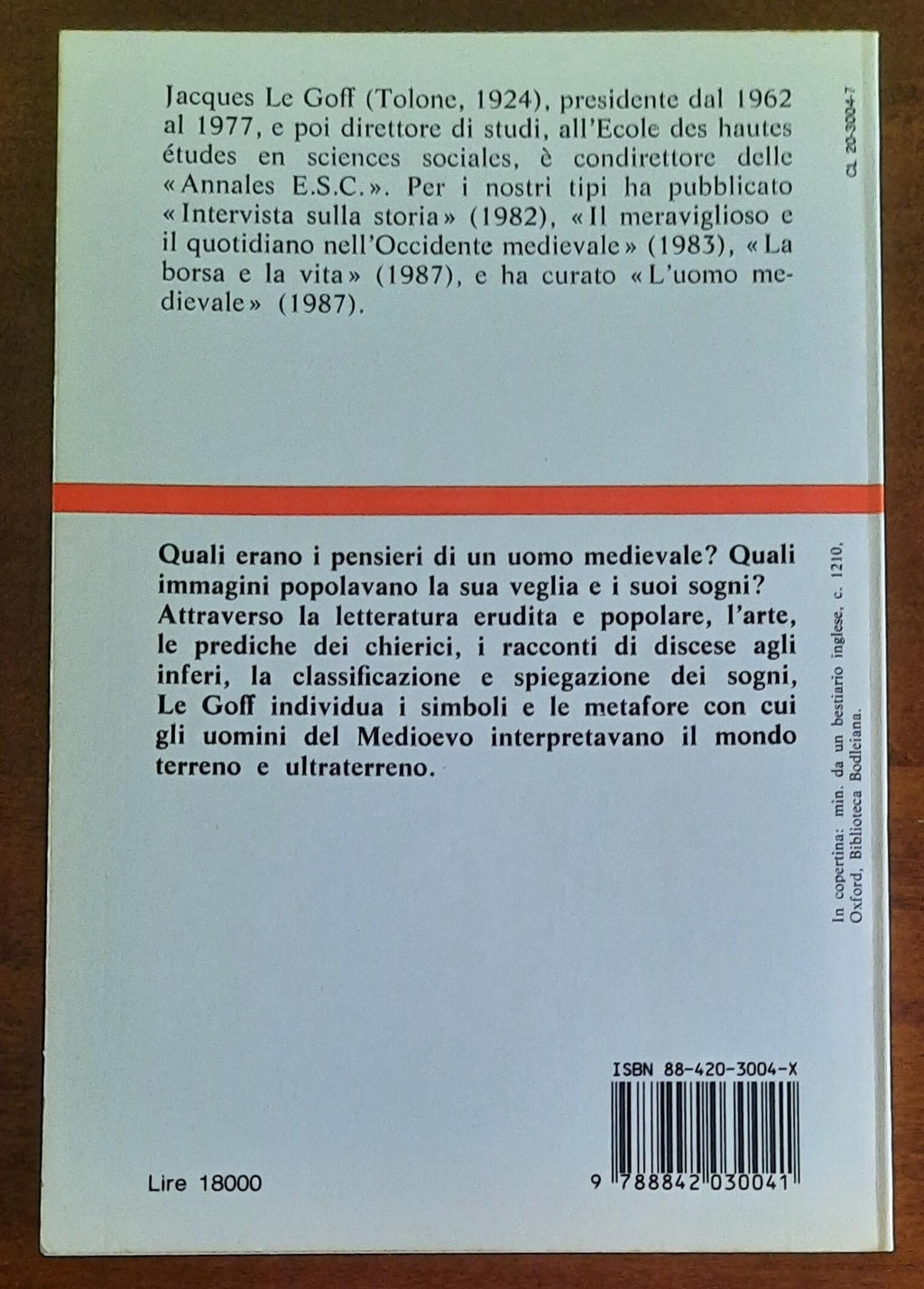 L’immaginario medievale - di Jacques Le Goff - Ed. Laterza