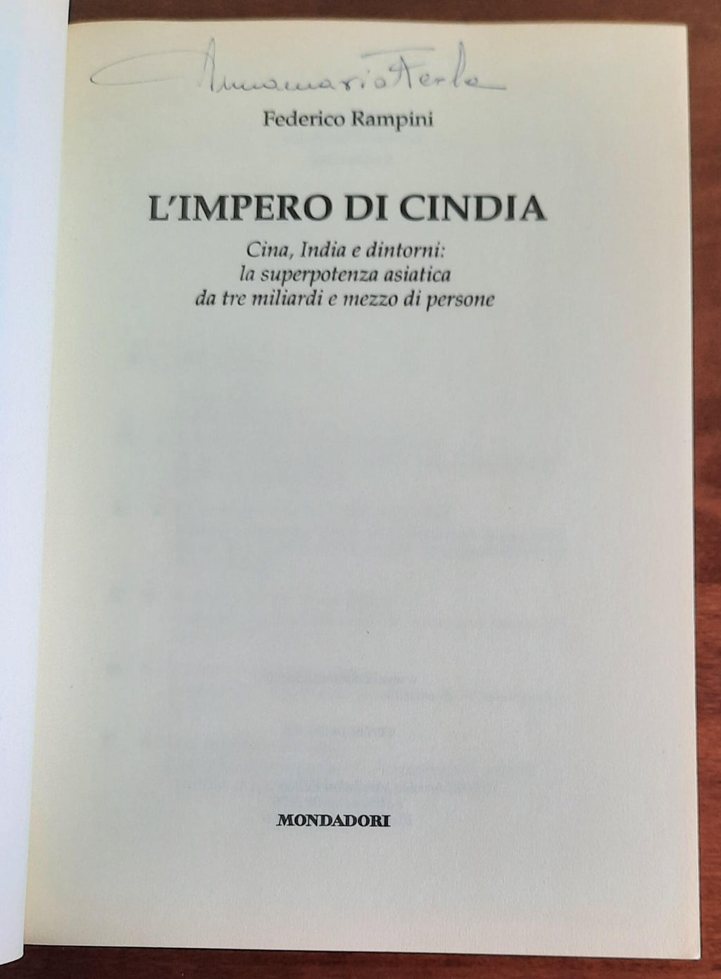 L’ impero di Cindia. Cina, India e dintorni: la superpotenza asiatica da tre miliardi di persone