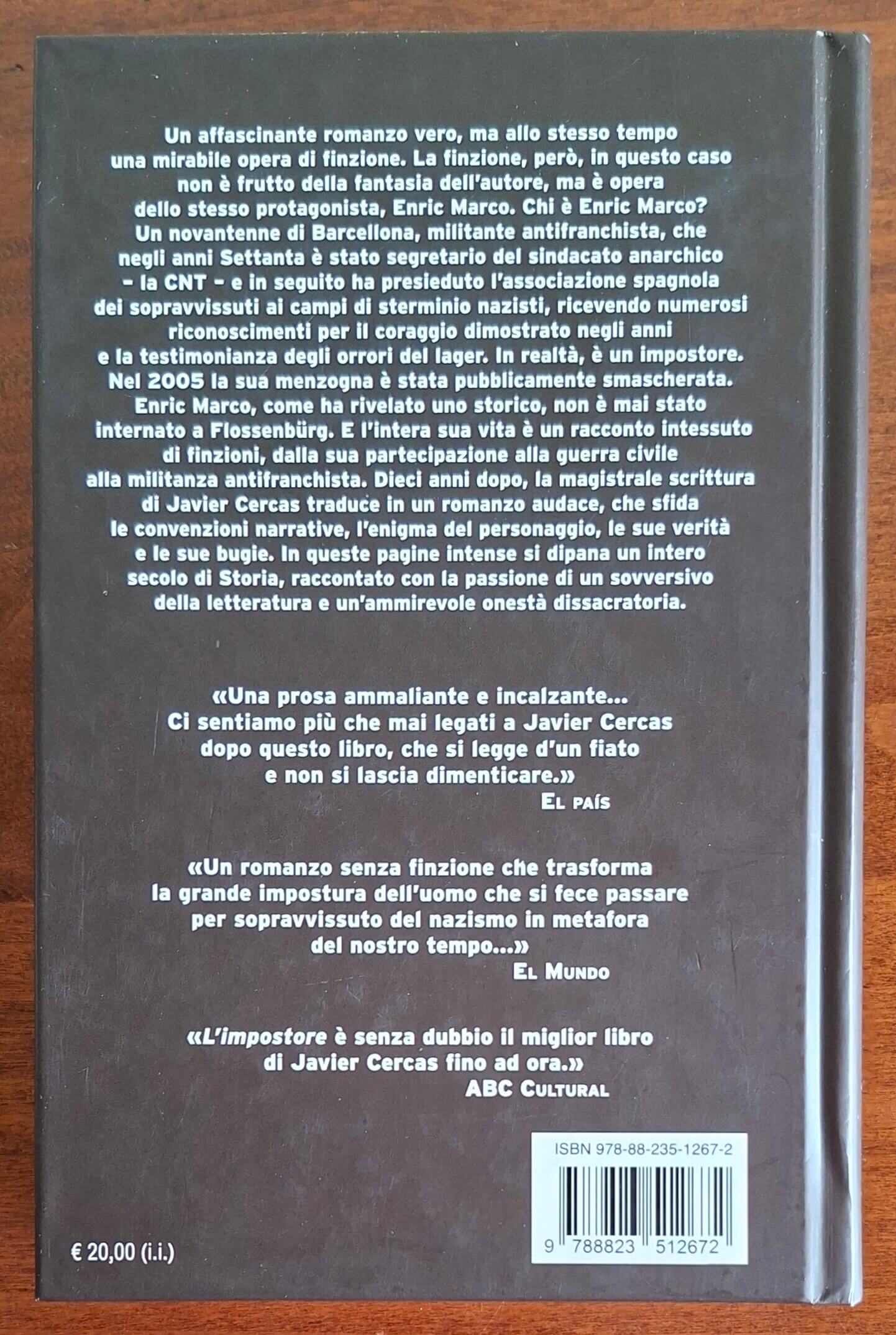 L'impostore - di Javier Cercas - Guanda