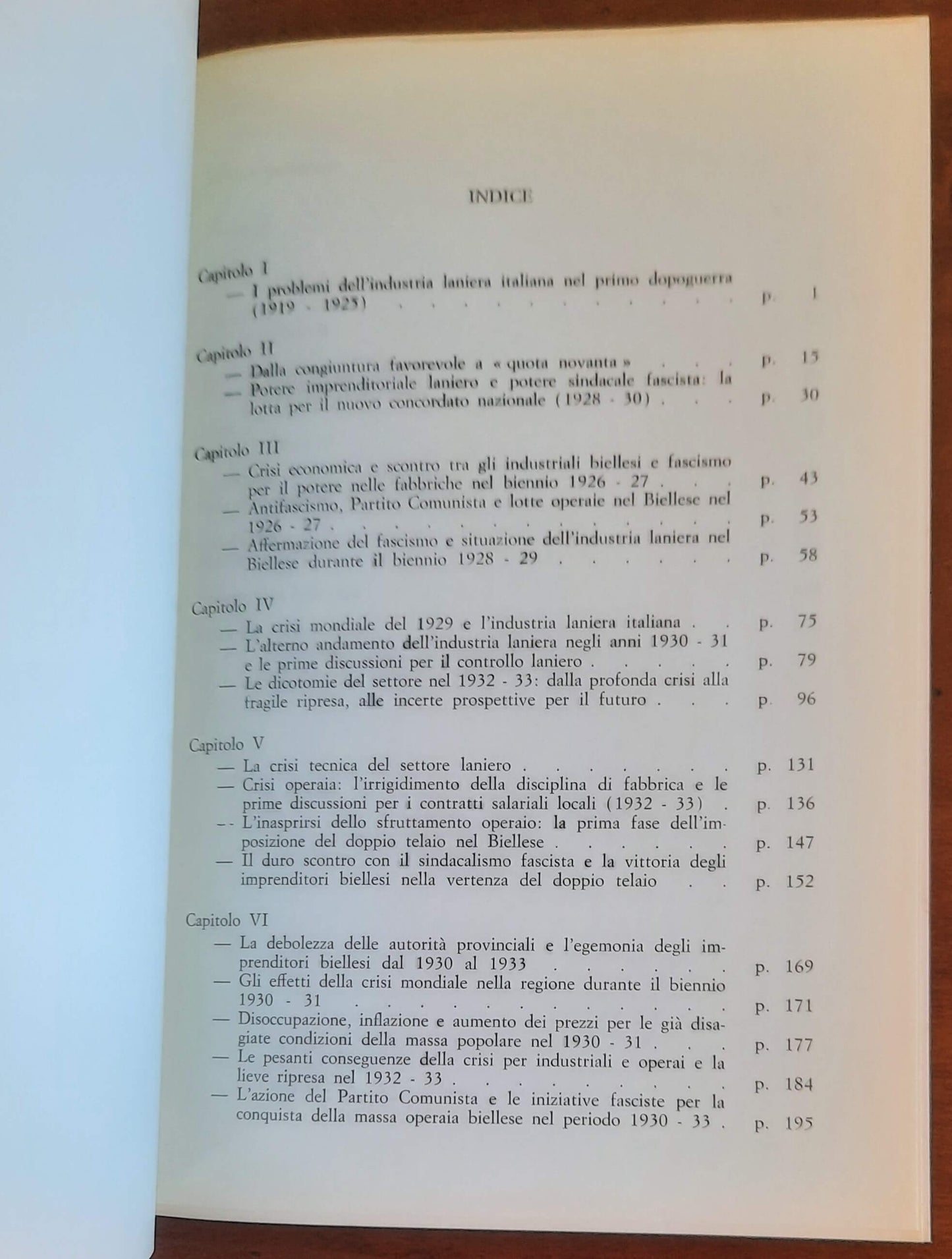L'industria laniera fra espansionismo e grande crisi. Imprenditori, sindacato fascista e operai nel biellese (1926-1933)