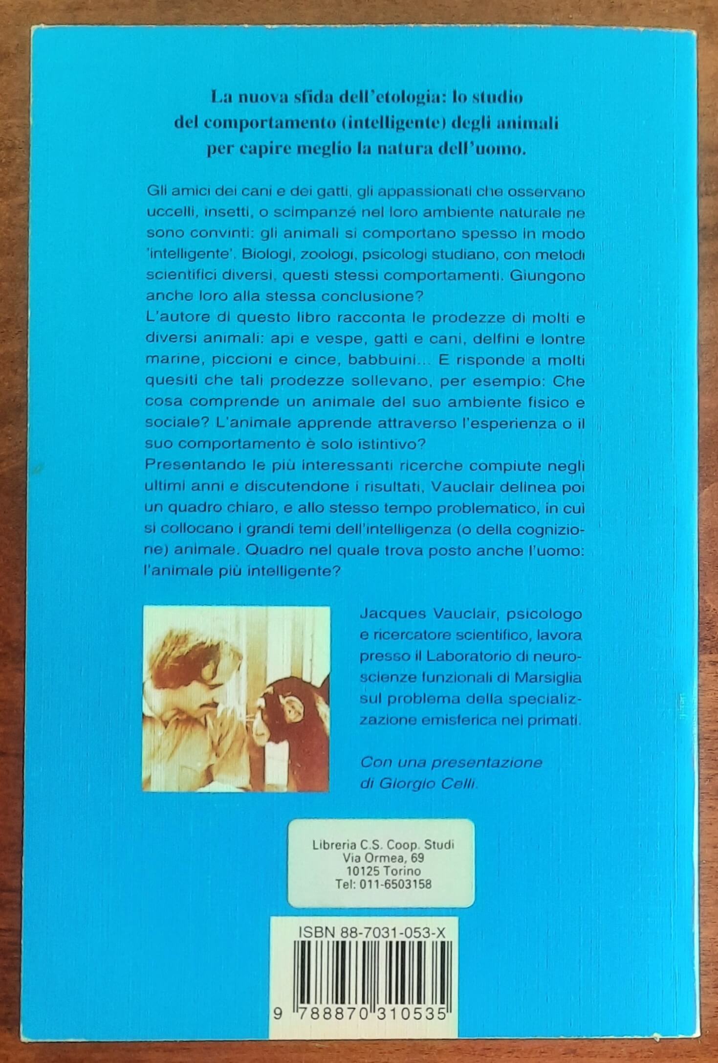 L’intelligenza animale - di Jacques Vauclair - Red Edizioni