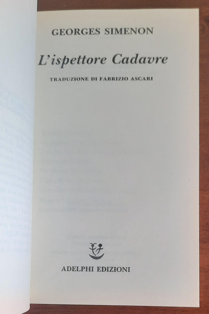 L’ispettore Cadavre - di G. Simenon