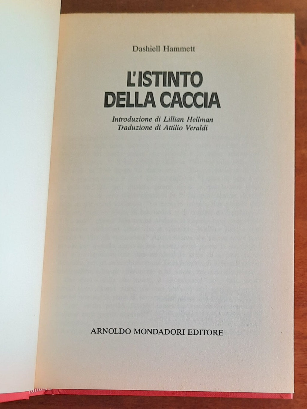L’istinto della caccia - di D. Hammett - Libreria Biellese