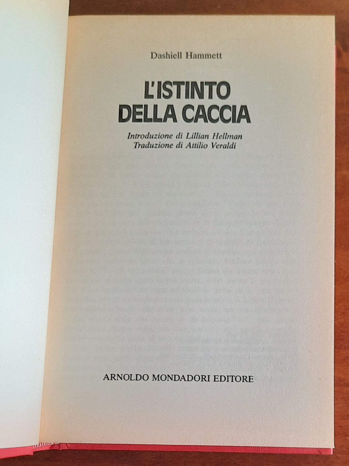 L’istinto della caccia - di D. Hammett