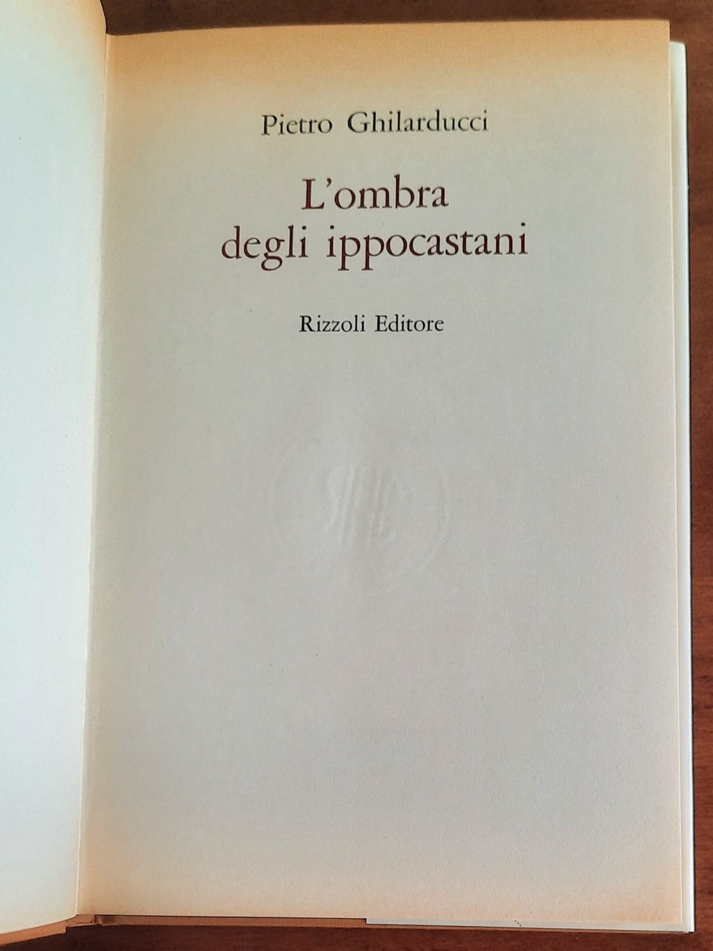 L’ombra degli ippocastani - di Pietro Ghilarducci