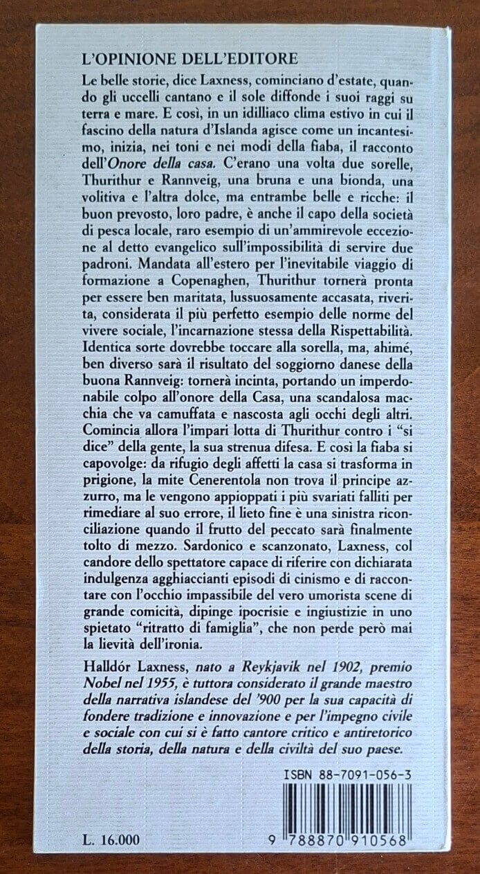 L'onore della casa - di Halldor Laxness - Iperborea