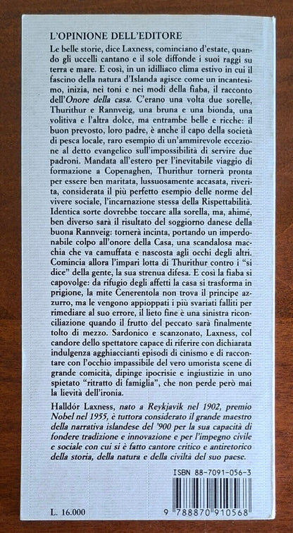 L'onore della casa - di Halldor Laxness - Iperborea