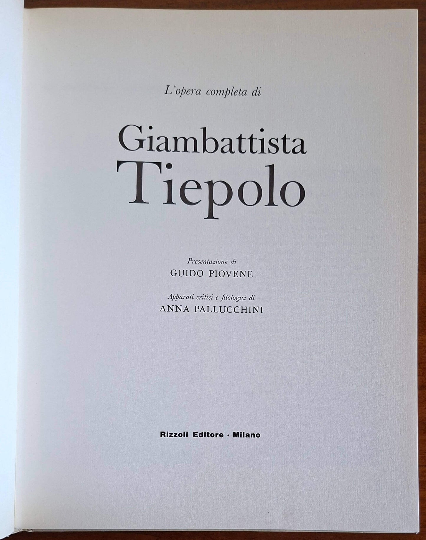 L'opera completa di Giambattista Tiepolo - Rizzoli (Classici dell'arte)