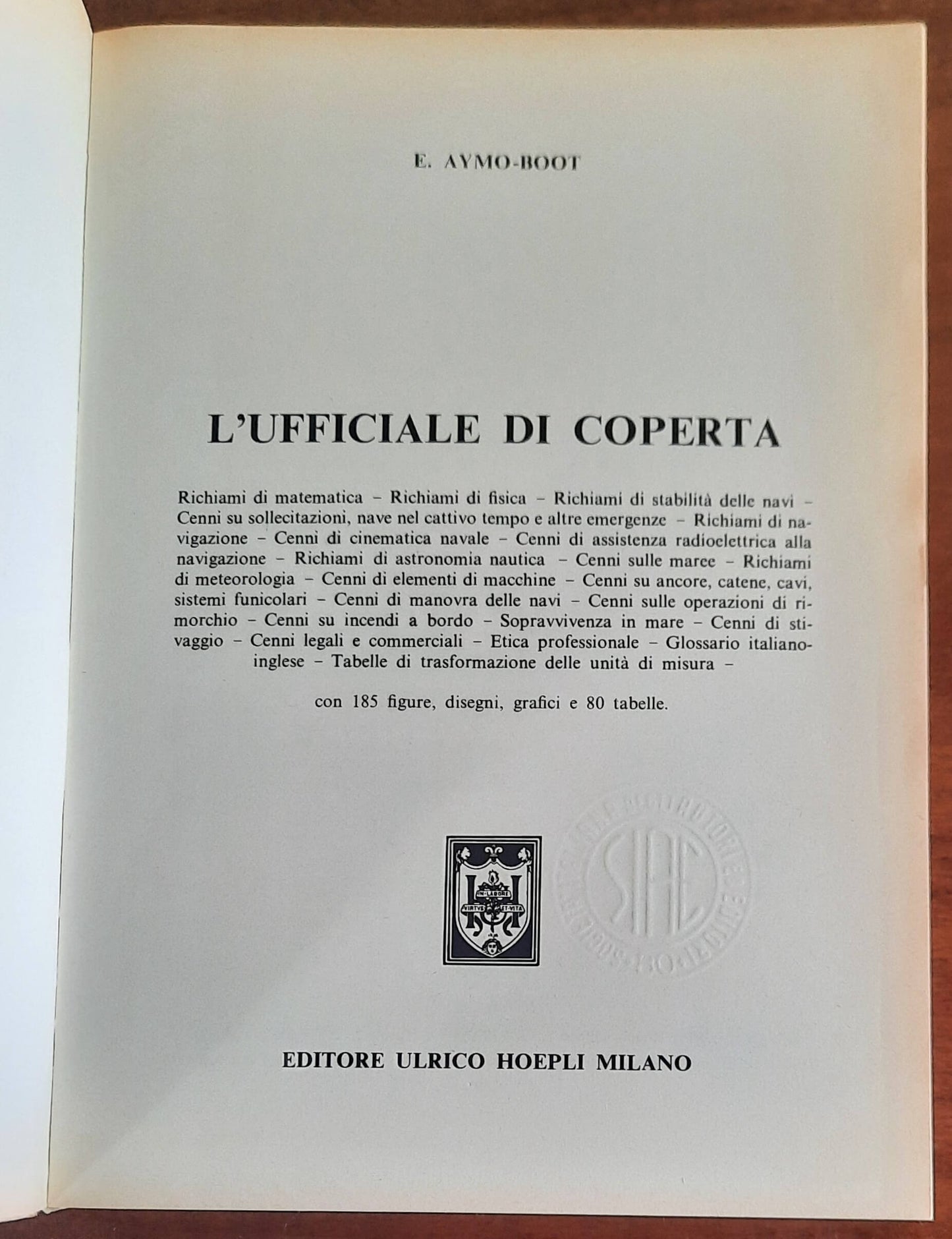 L’ufficiale di coperta - Hoepli