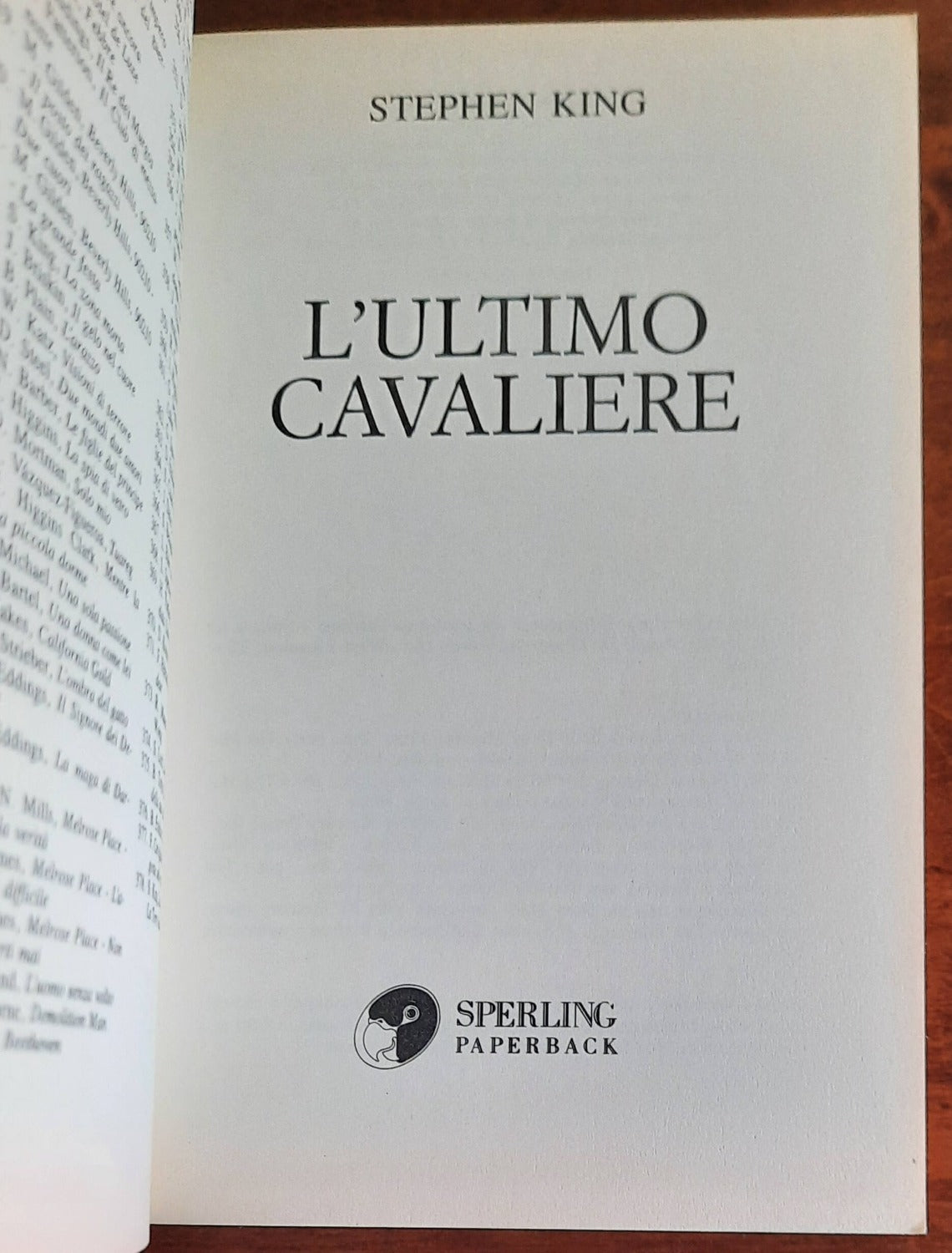 L’ultimo cavaliere - di Stephen King - Libreria Biellese